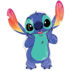 Stitch-Shaped Foil Balloon. 33in - Disney Lilo & Stitch