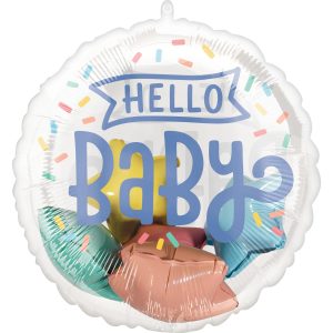Sweet Baby Shapes Hello Baby Stuffed Plastic Balloon. 20in