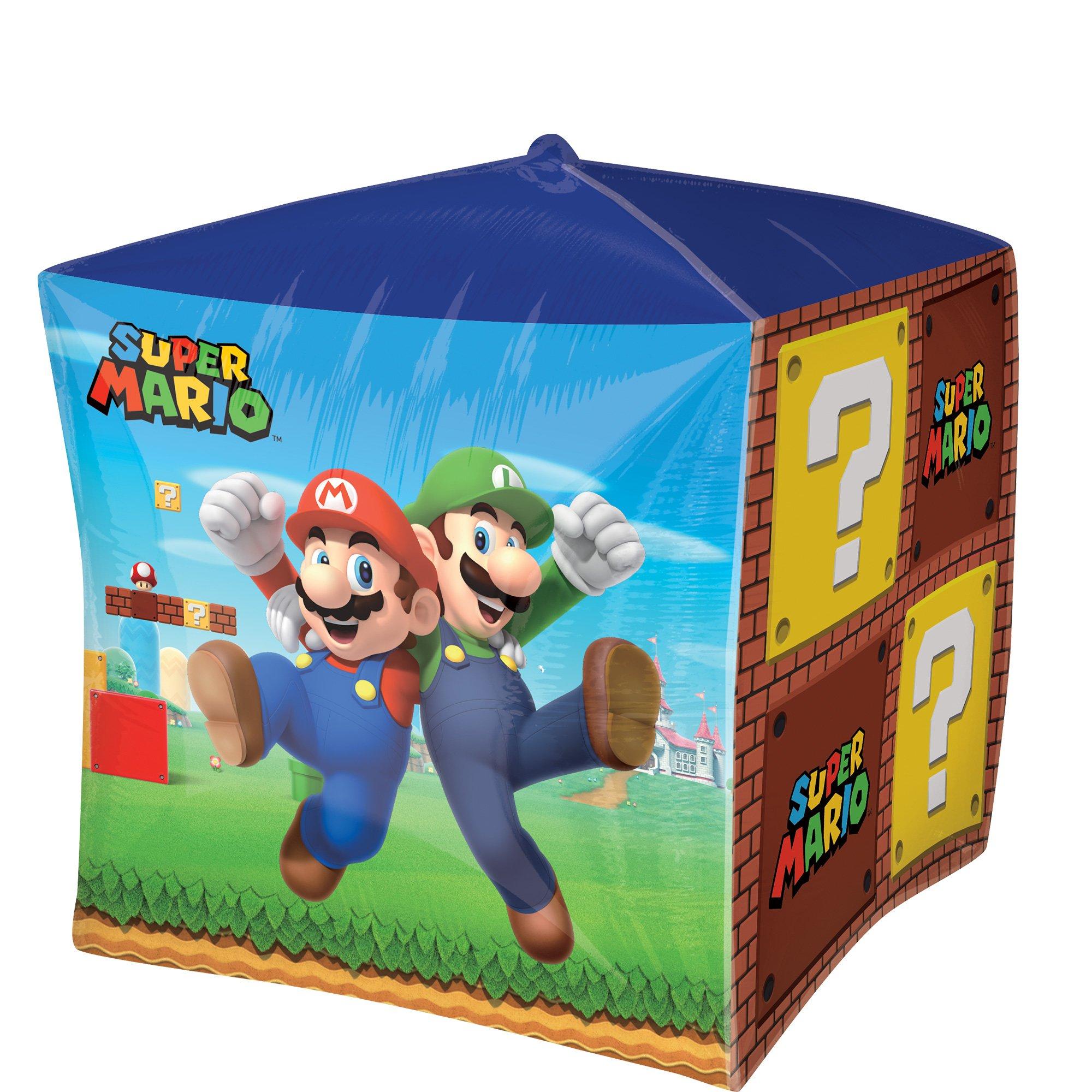 Super Mario Bros Cubez Foil Balloon. 15in