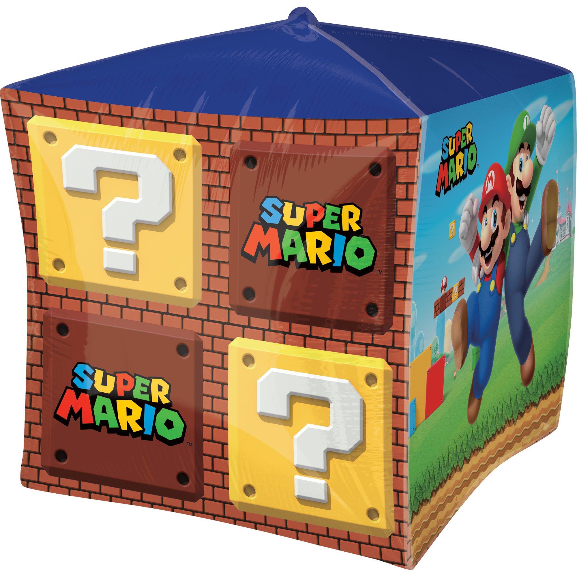 Super Mario Bros Cubez Foil Balloon. 15in - Image 2