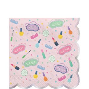 Spa Party Paper Lunch Napkins. 6.5in. 16ct