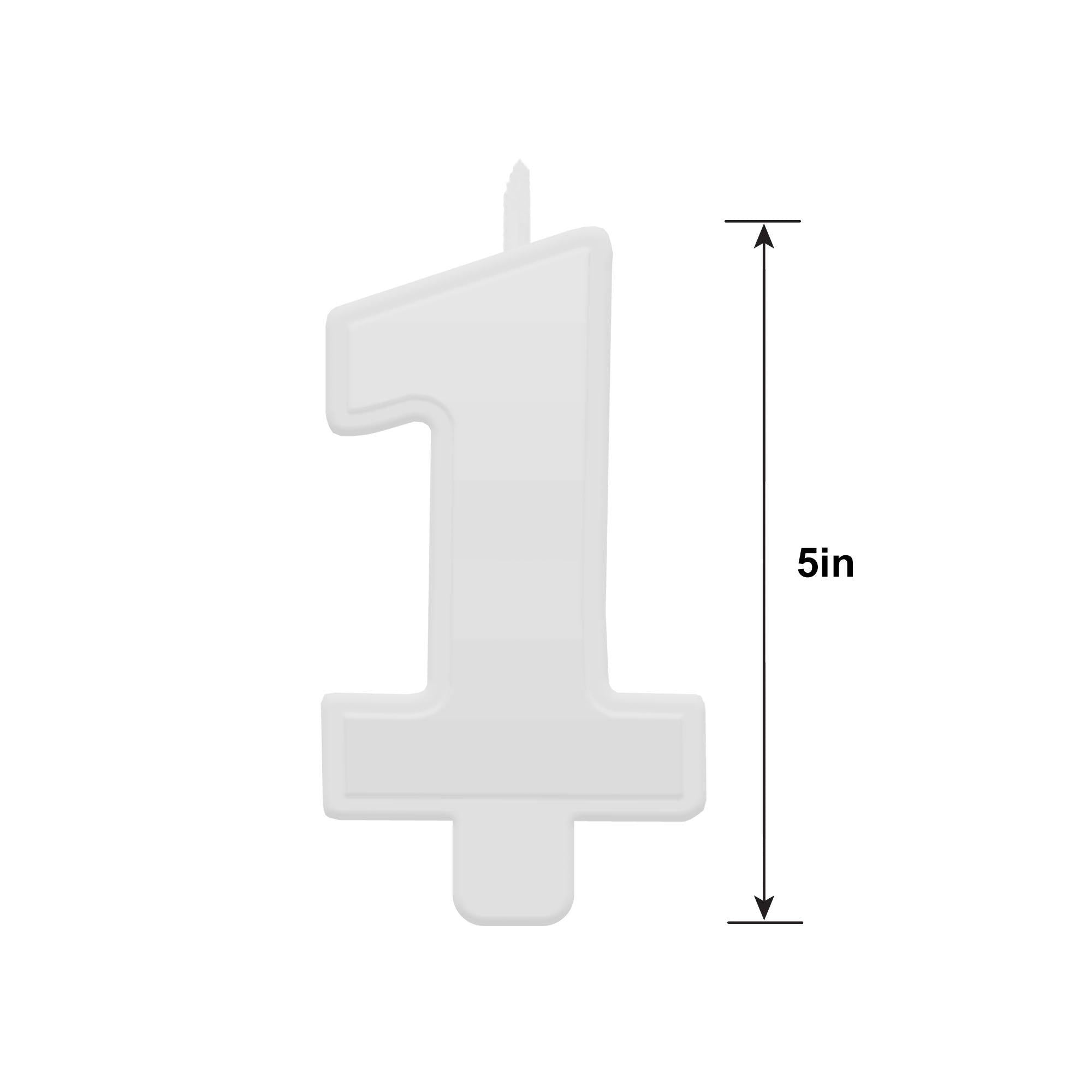 Blue 1st Birthday Wax Candle - Image 2