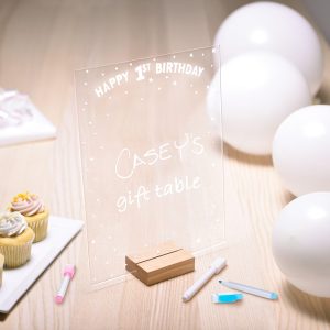 Customizable 1st Birthday Acrylic Sign. 11in