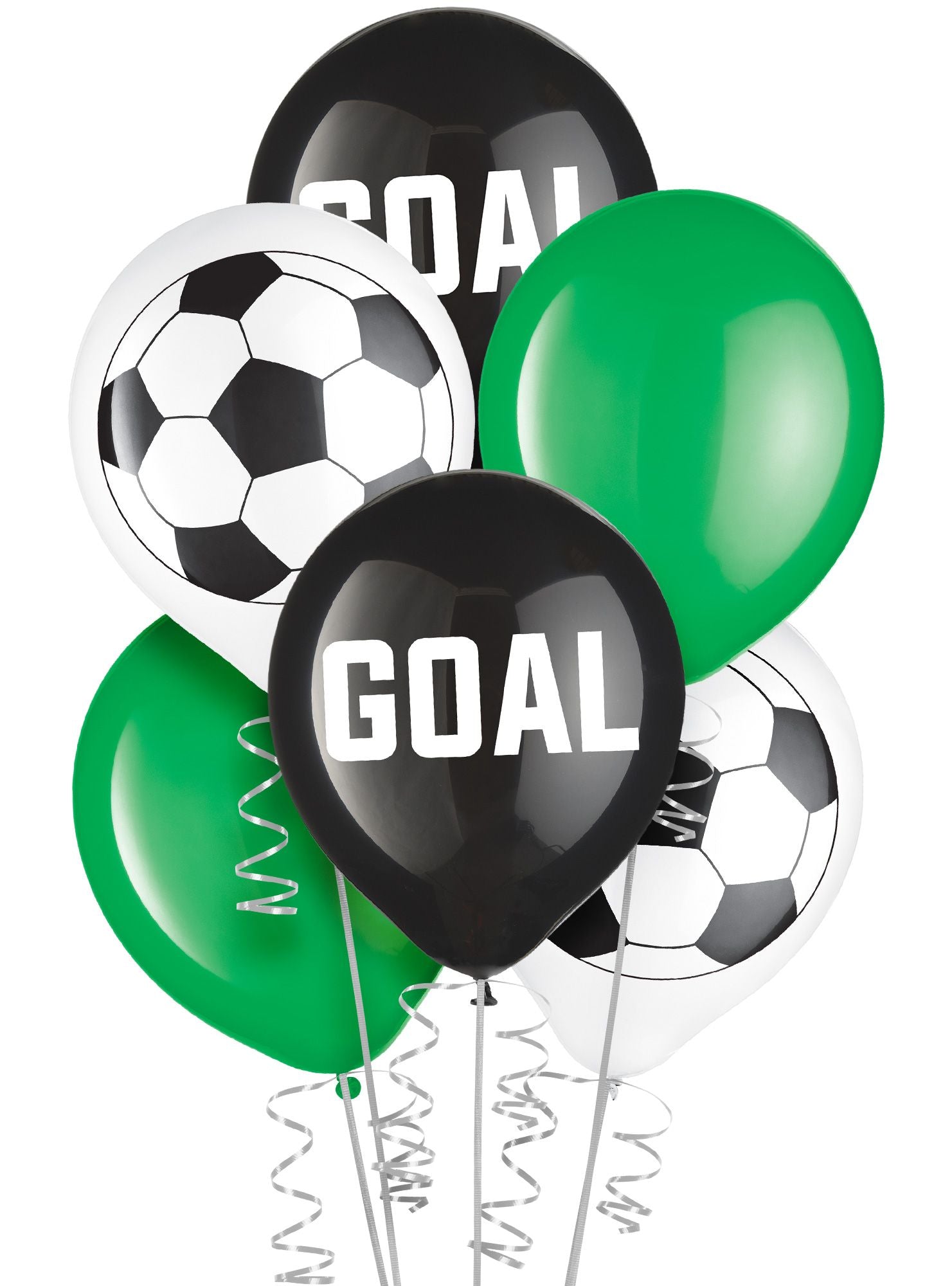 Soccer Latex Balloons. 12in. 6ct
