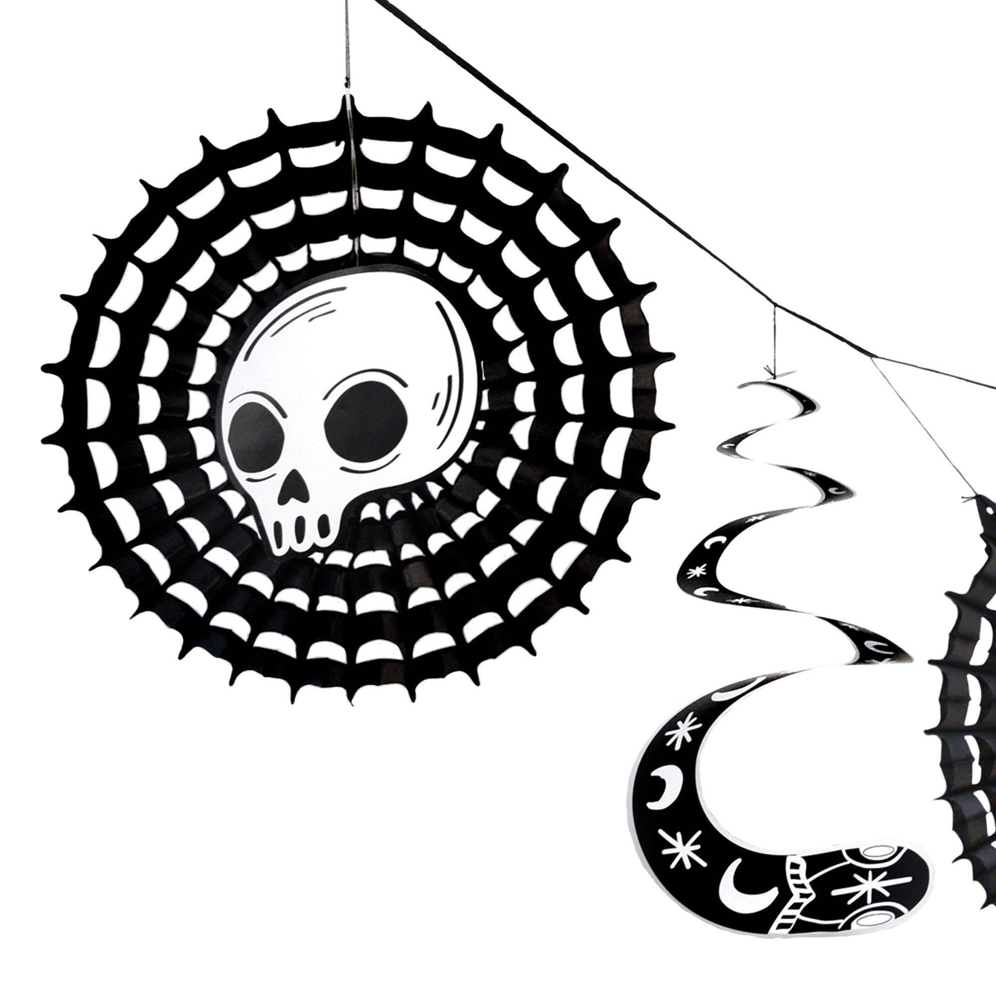Spellbound Halloween Honeycomb & Tissue Banner Set. 8.5ft. 2pc - Image 2