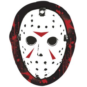 Jason Mask Sticker. 2.8in x 3.5in - Friday the 13th