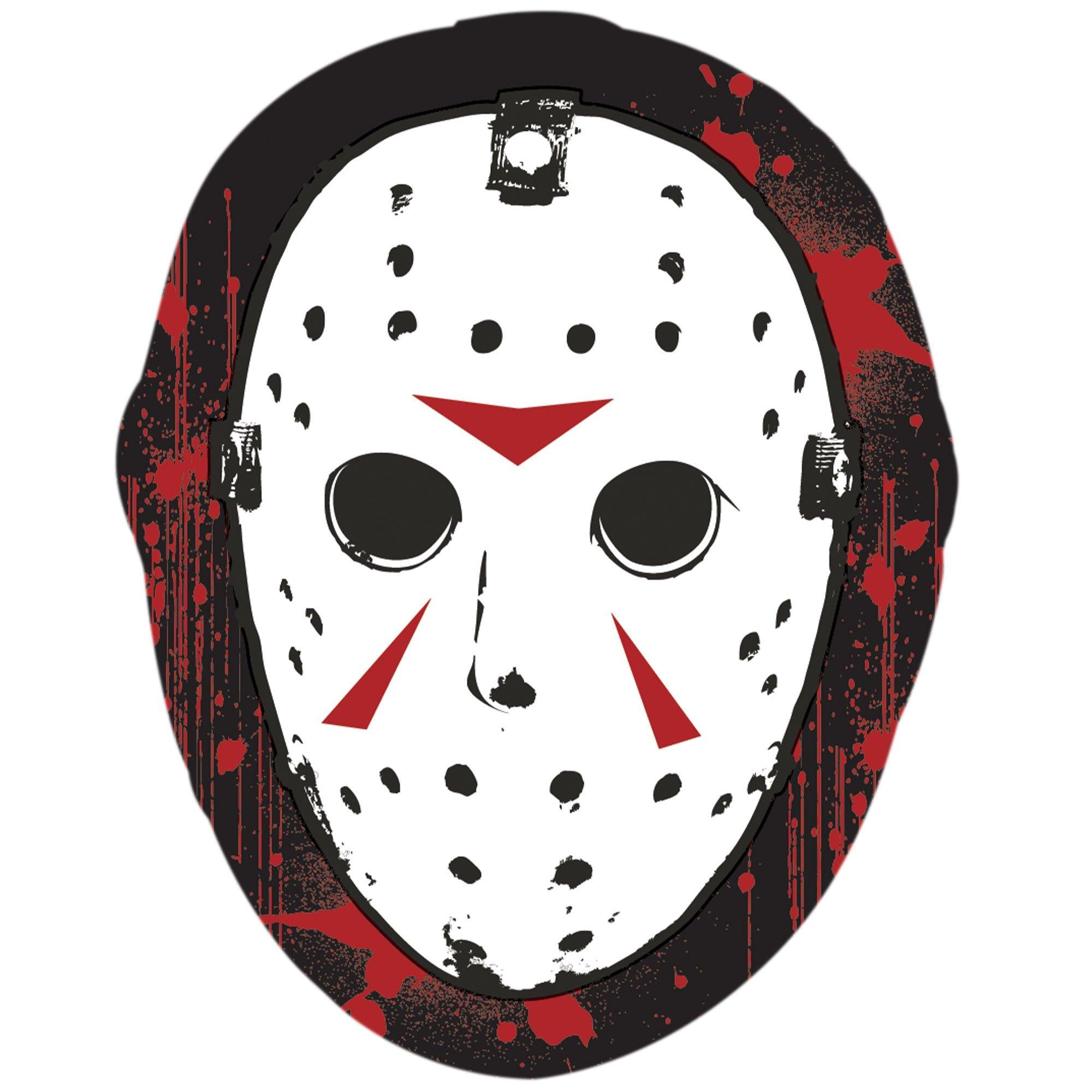 Jason Mask Sticker. 2.8in x 3.5in - Friday the 13th