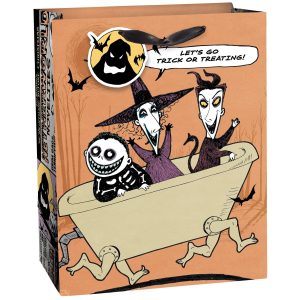The Nightmare Before Christmas Paper Gift Bag. 7in x 9in