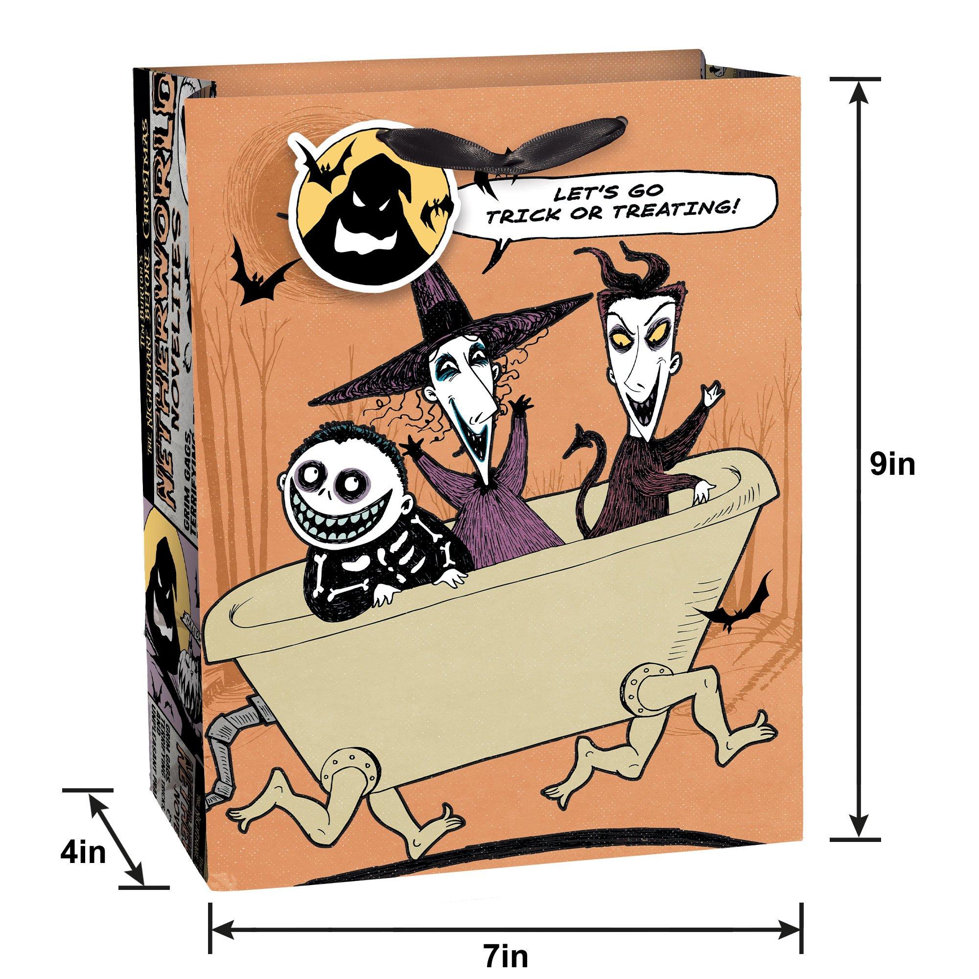 The Nightmare Before Christmas Paper Gift Bag. 7in x 9in - Image 3