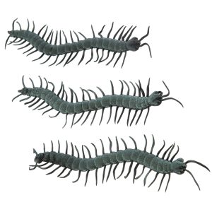 Iridescent Plastic Centipedes. 5.5in. 12ct