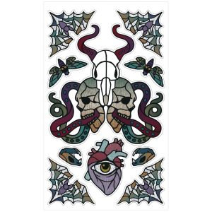 Dark Academia Vinyl Cling Decals. 10pc