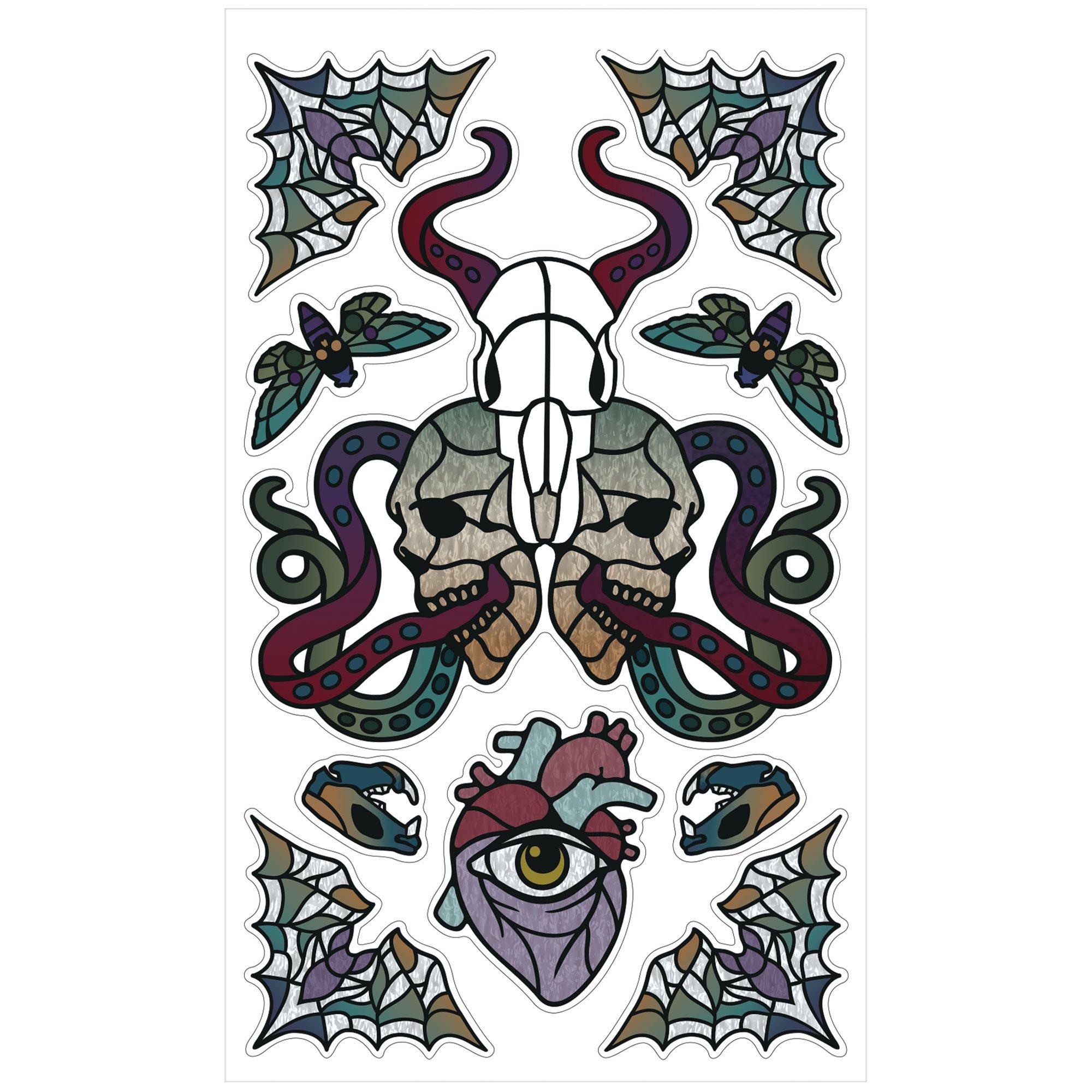 Dark Academia Vinyl Cling Decals. 10pc