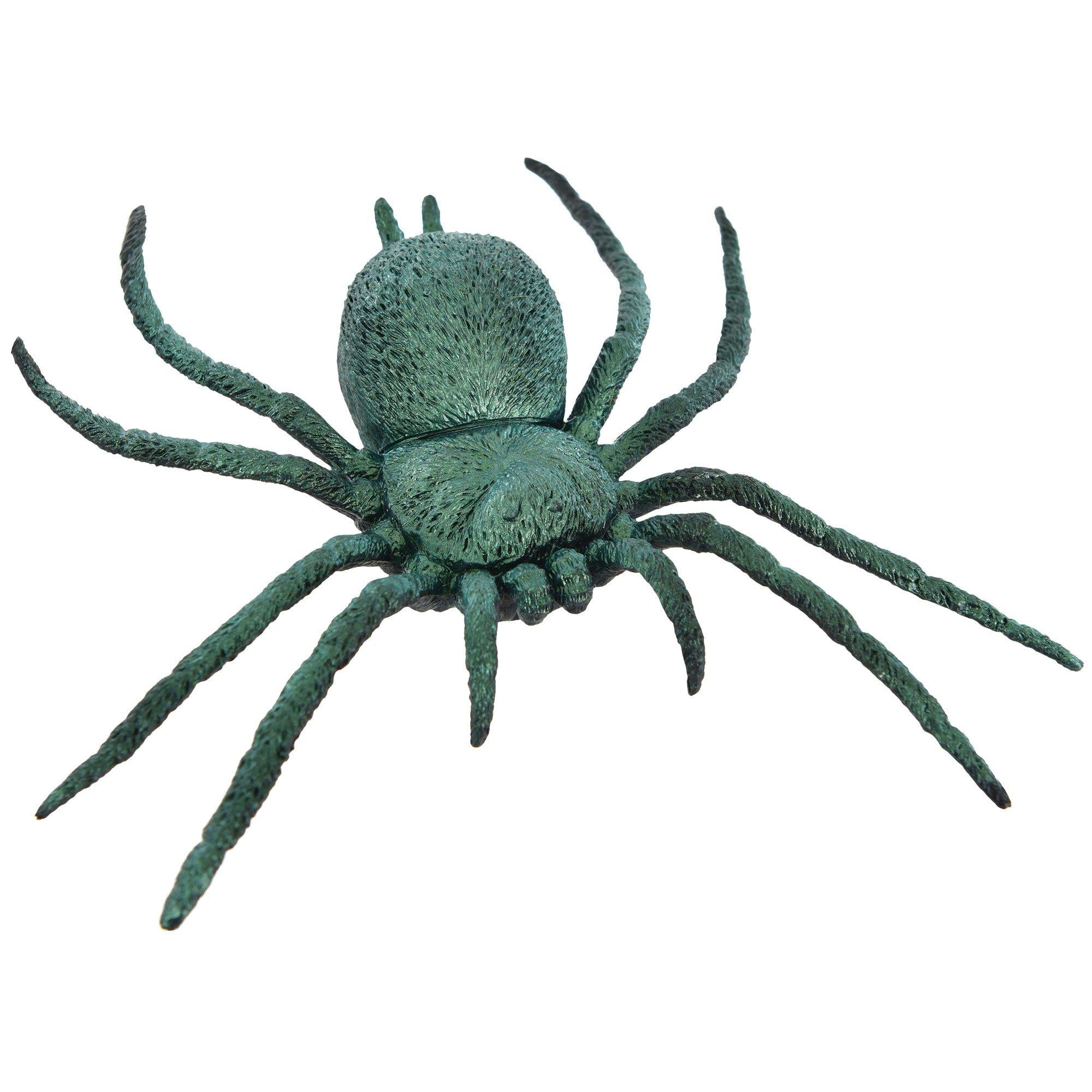 Large Iridescent Plastic Spider. 8in