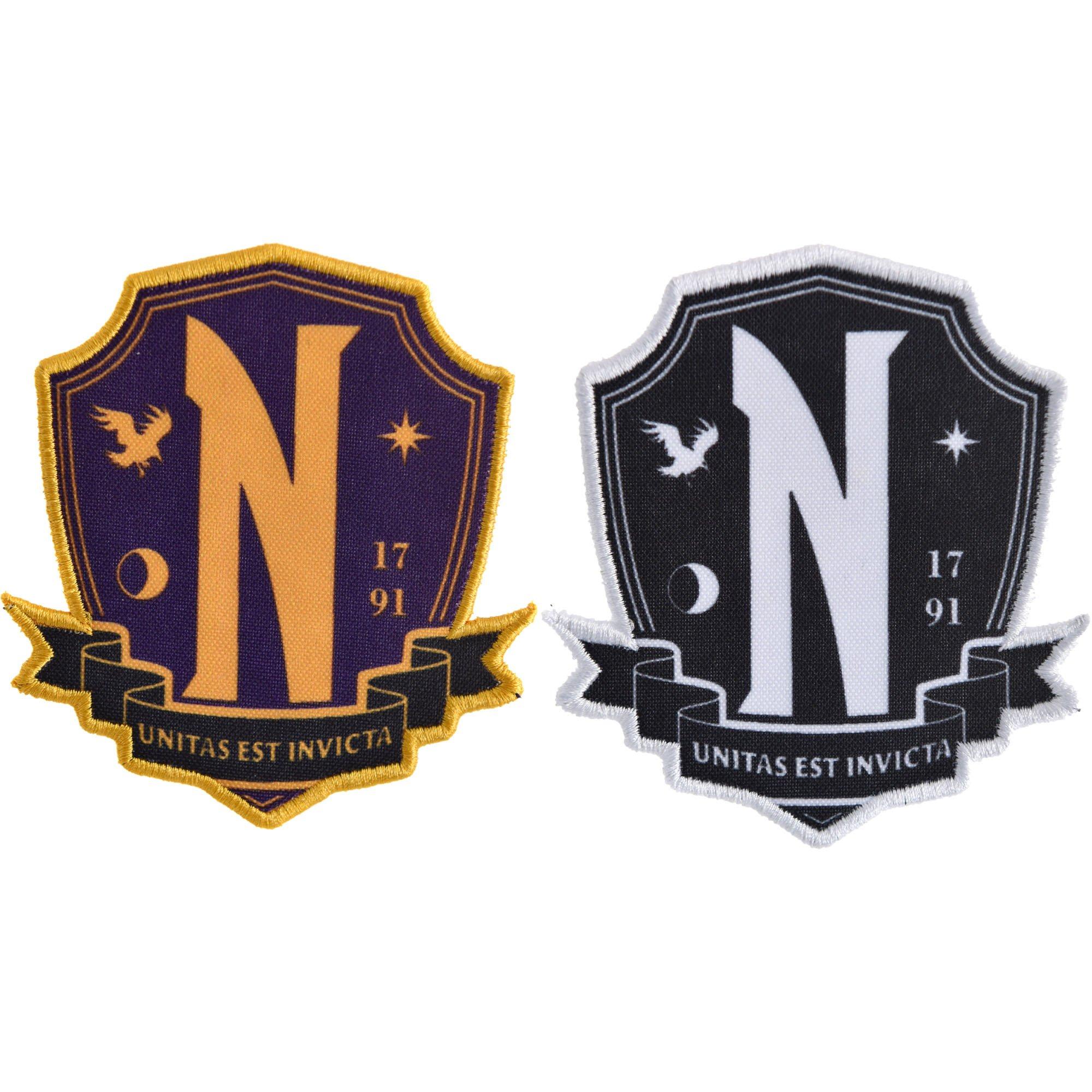 Nevermore Iron-On Patch Set. 2pc - Wednesday