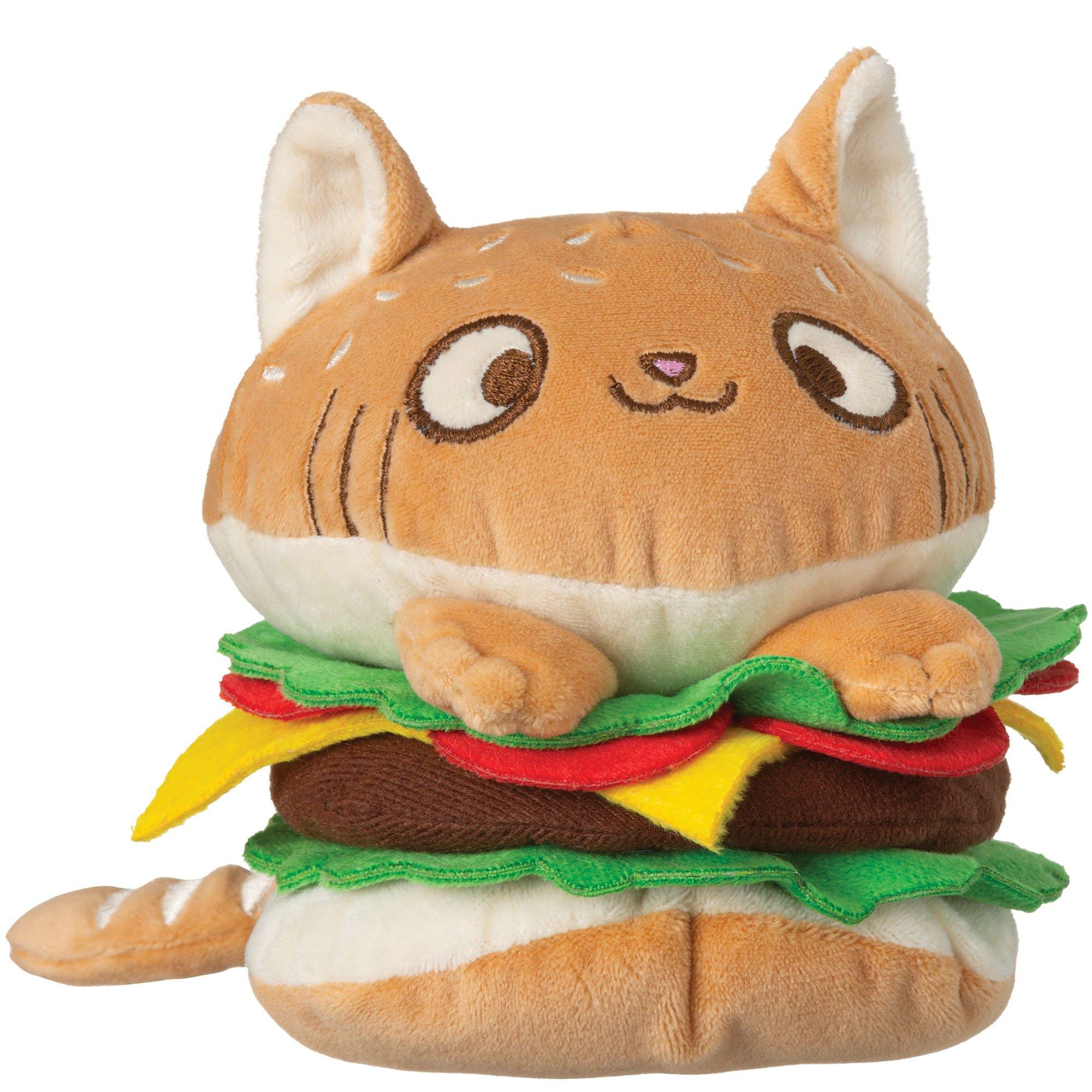 Kitty Burger Plush. 4.2in x 5in
