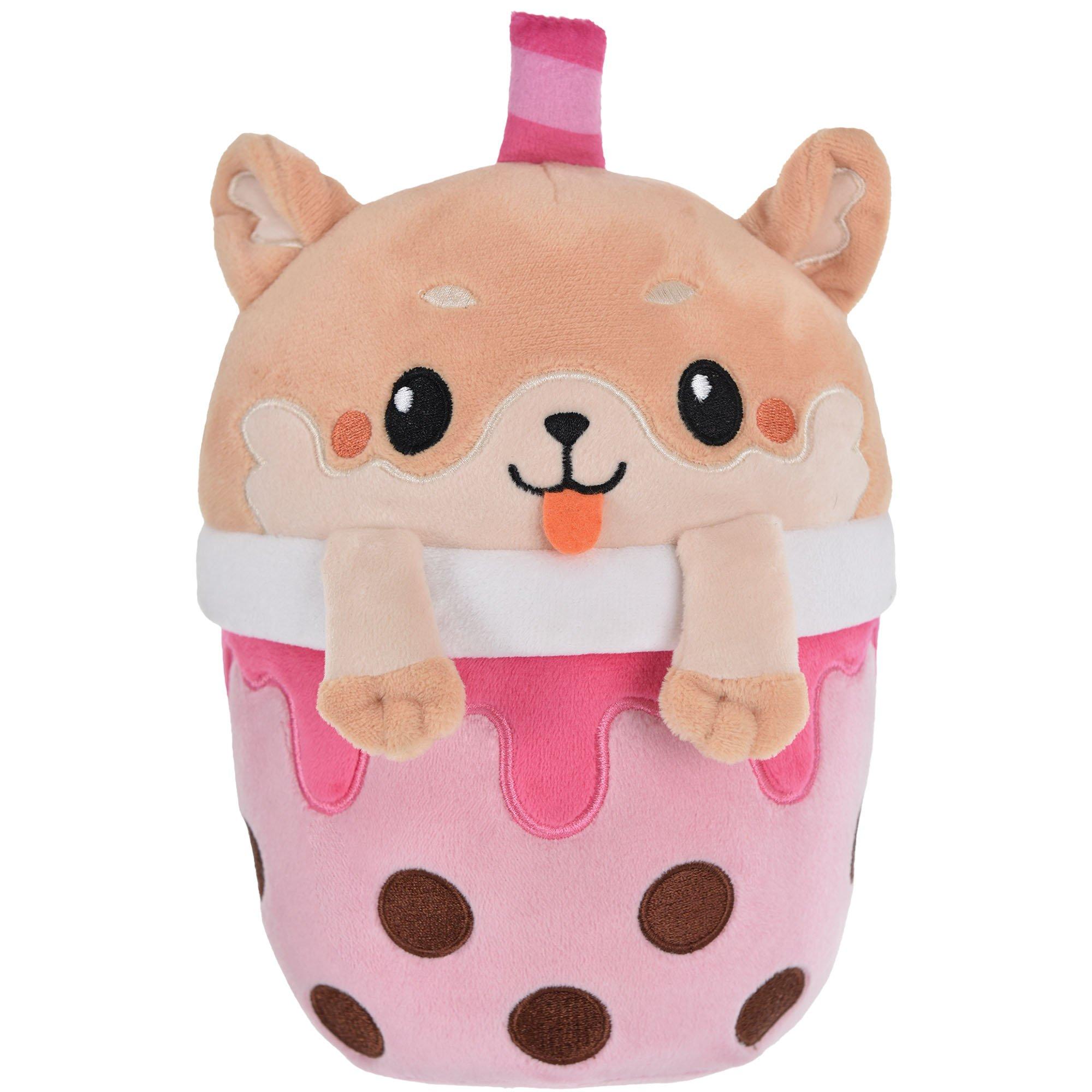 Puppy Bubble Tea Plush. 6in x 9.4in