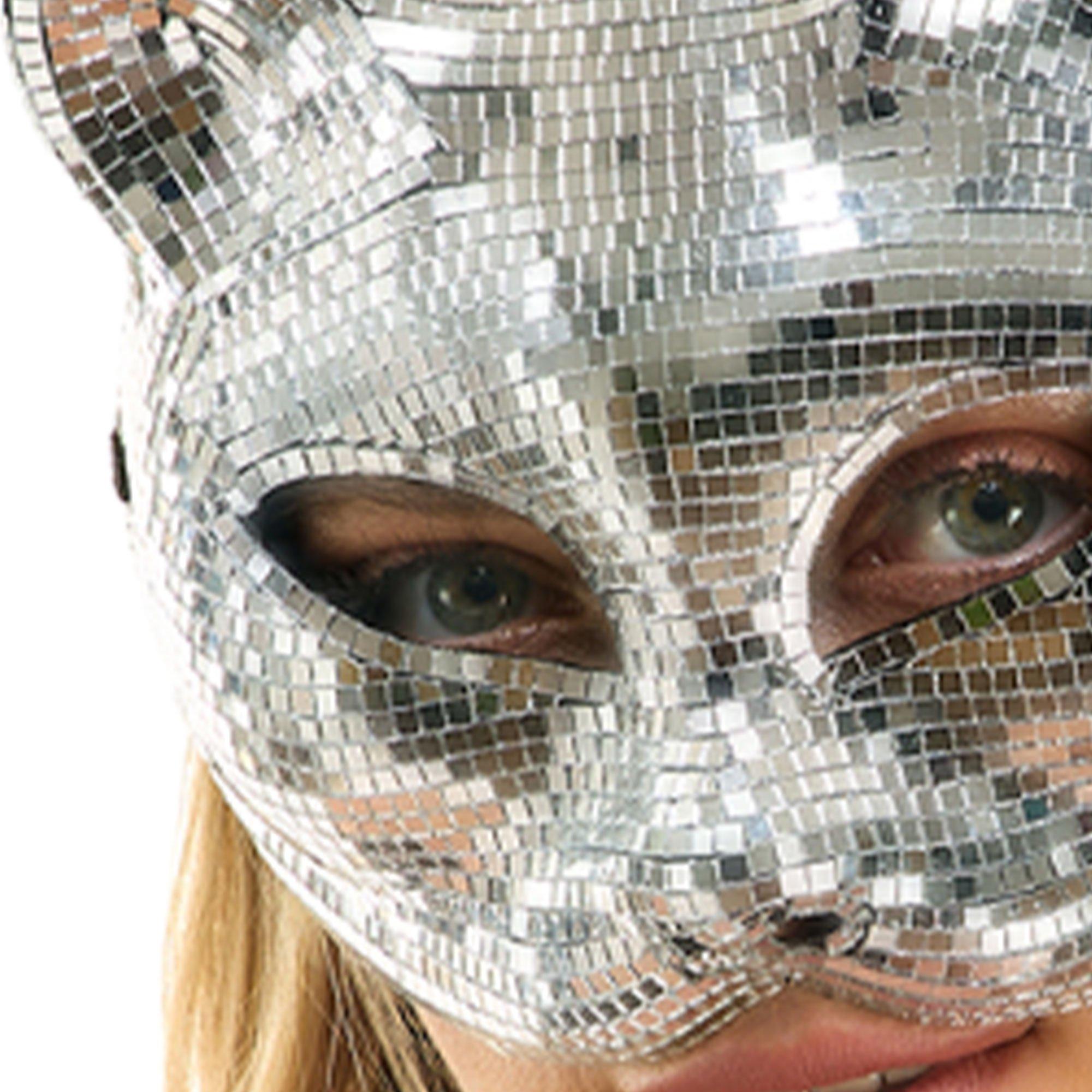 Mirrored Cat Half Mask - Image 5