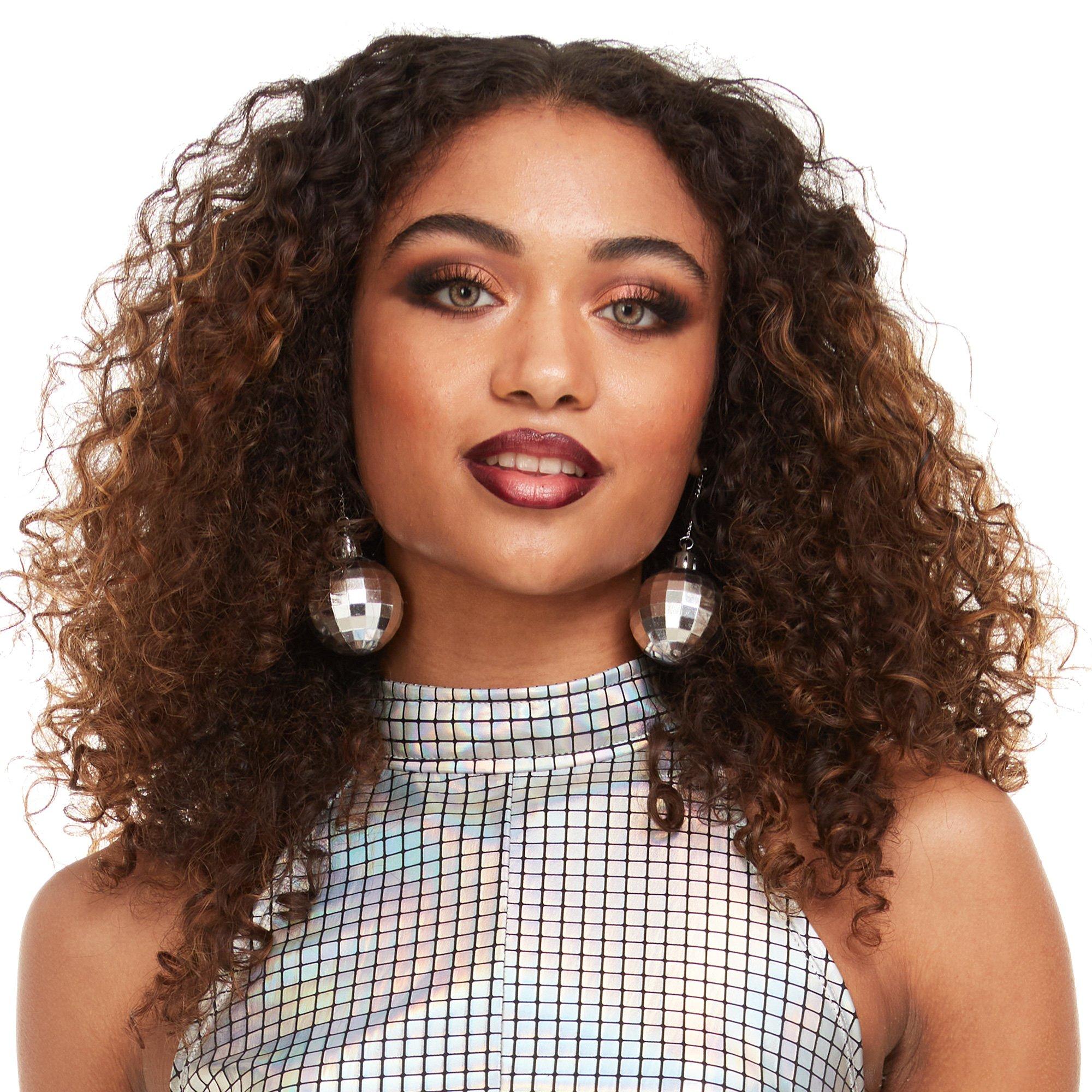 Disco Ball Dangle Earrings - Image 2