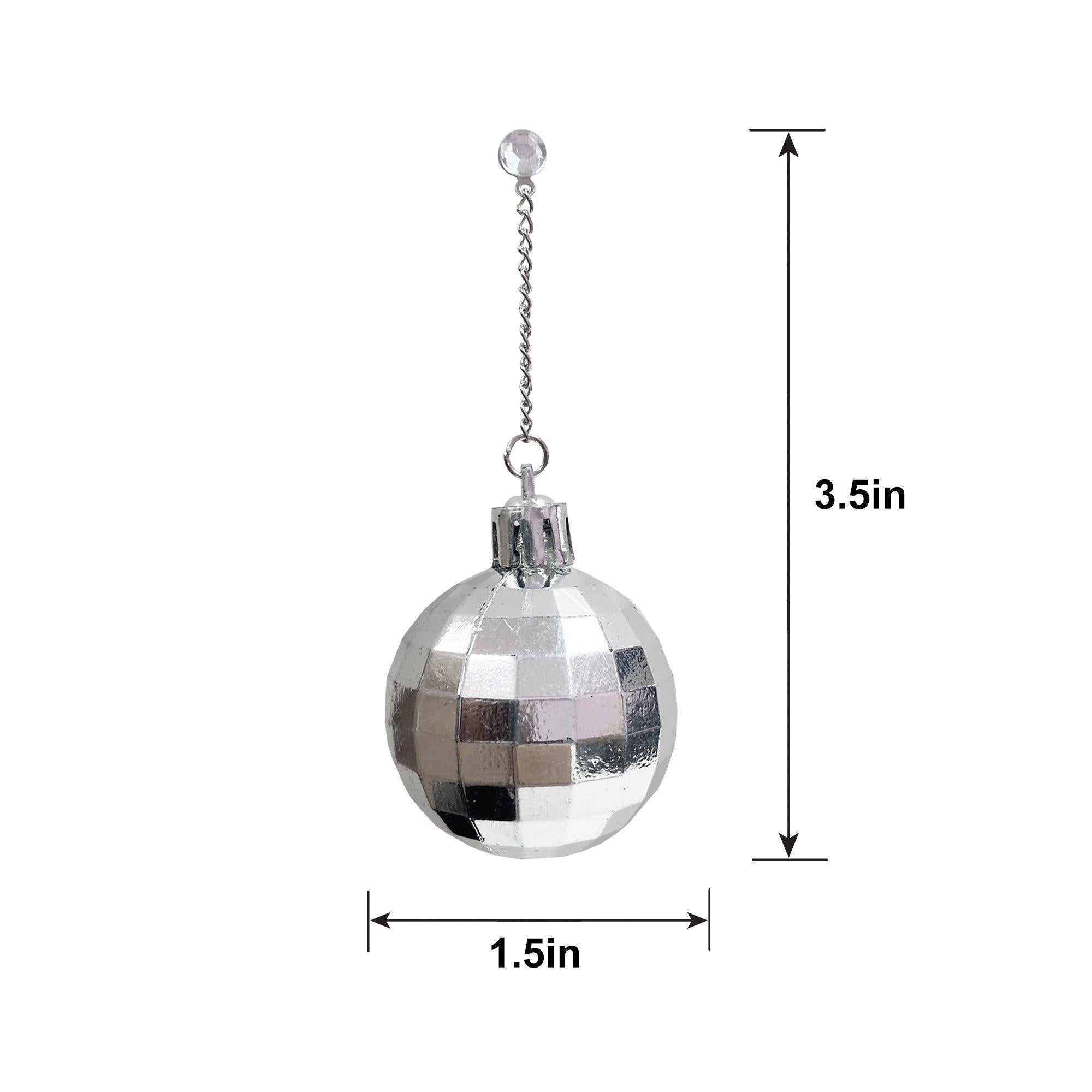 Disco Ball Dangle Earrings - Image 3
