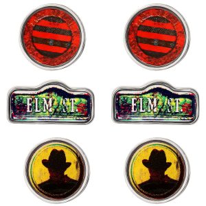 Nightmare on Elm Street Earring Set. 3 Pairs