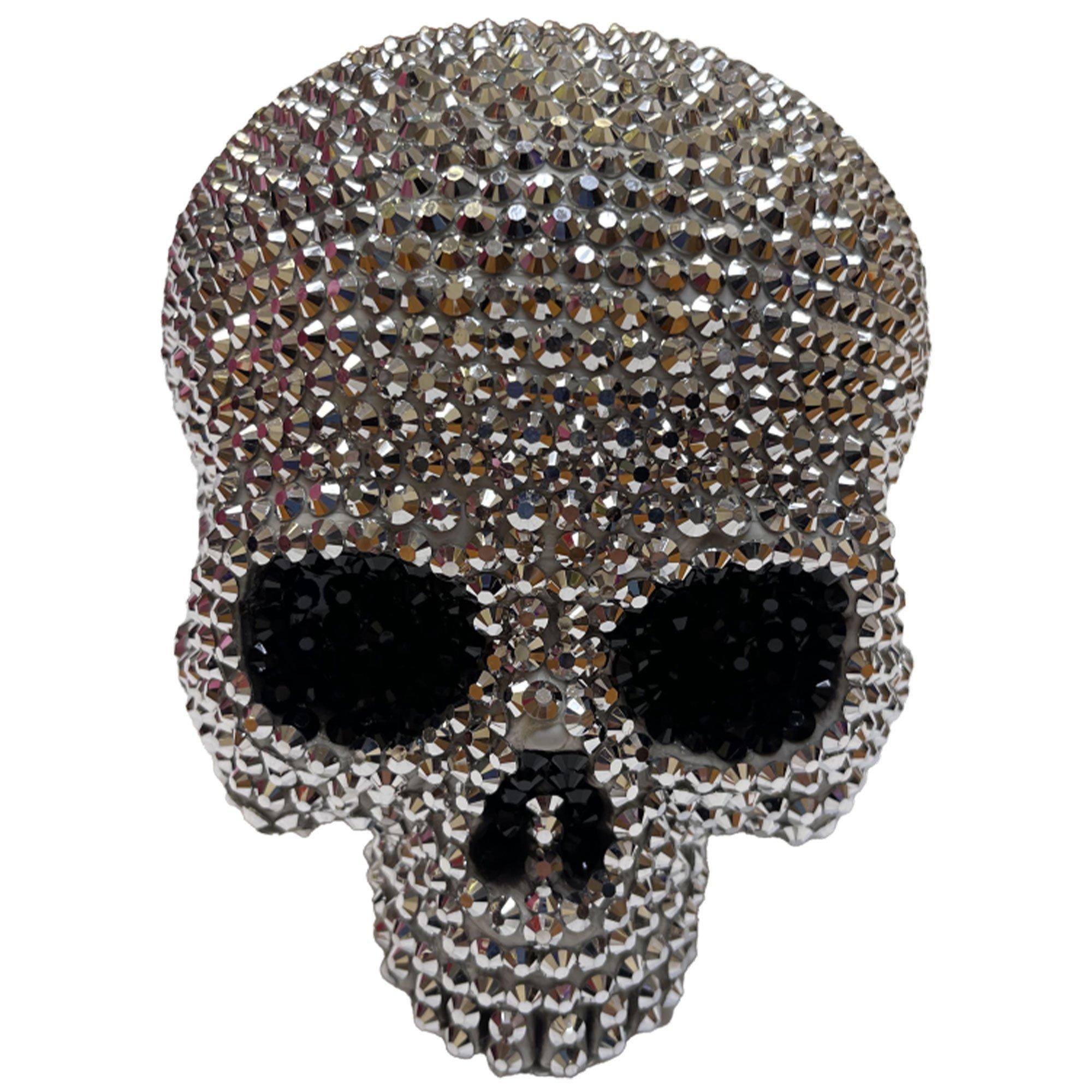 Rhinestone Skull Decoration. 7in x 5in