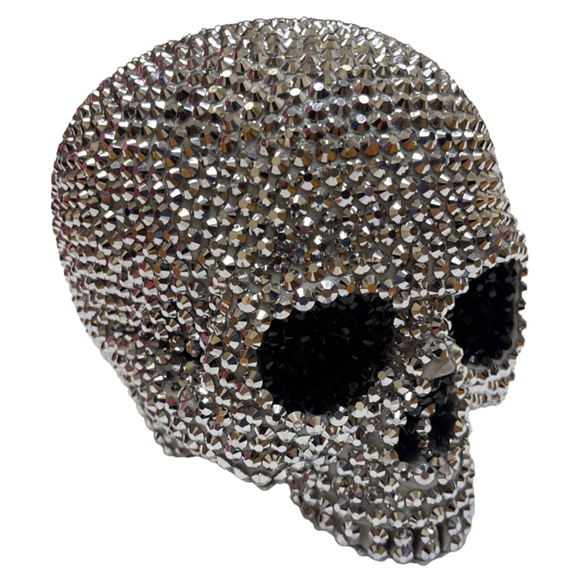 Rhinestone Skull Decoration. 7in x 5in - Image 2