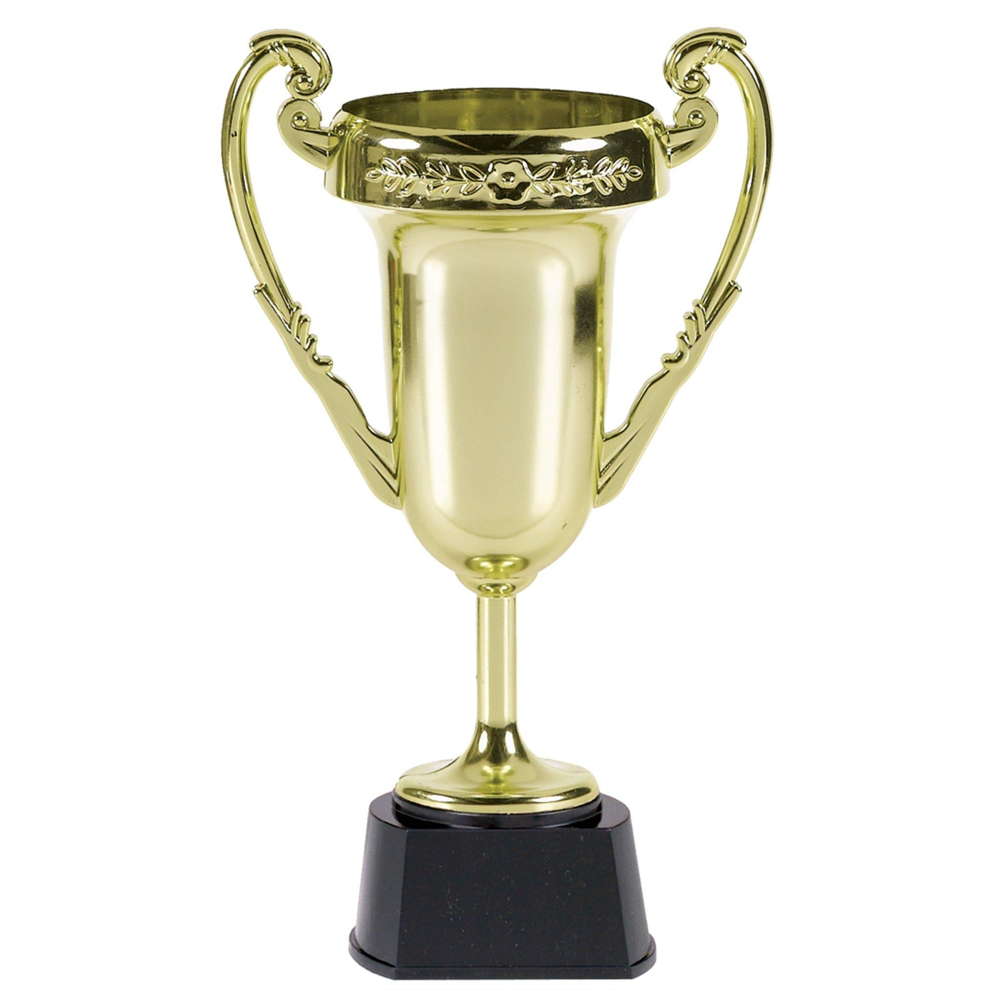 Gold Jumbo Trophy with Black Base. 9in