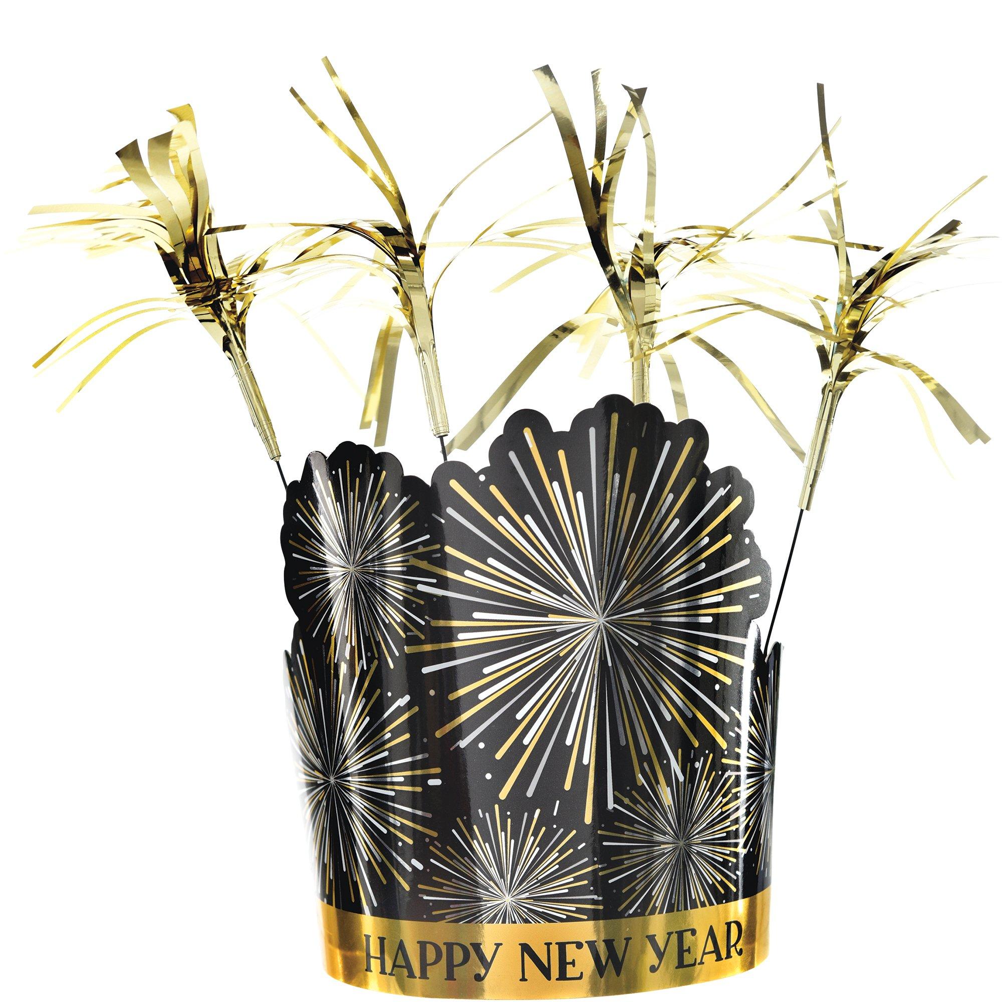 Starlight Happy New Year Tinsel Burst Tiara. 10.7in