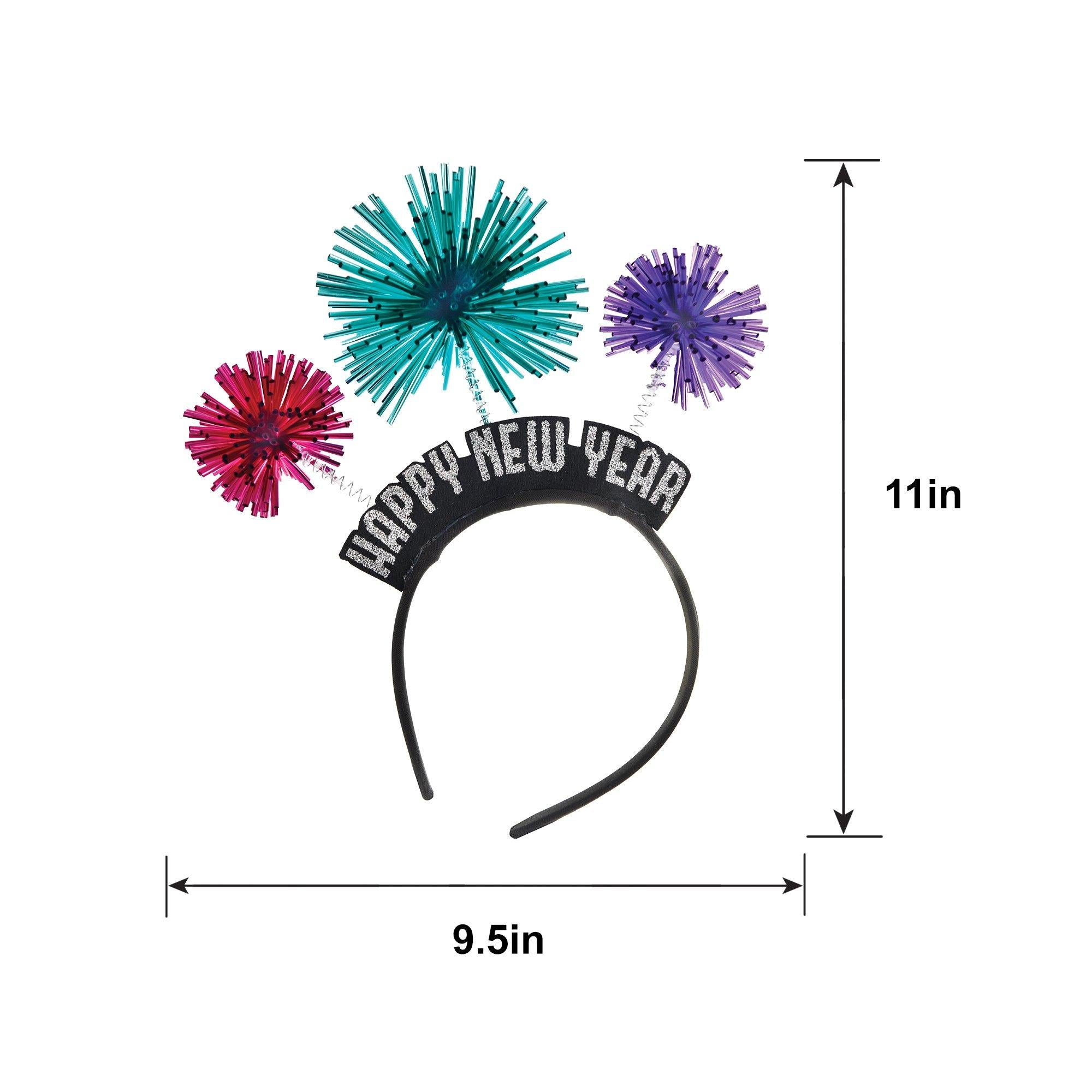 Pom-Pom Firework Happy New Year Headband - Image 2