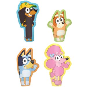 Bluey Paper Finger Puppets. 4ct