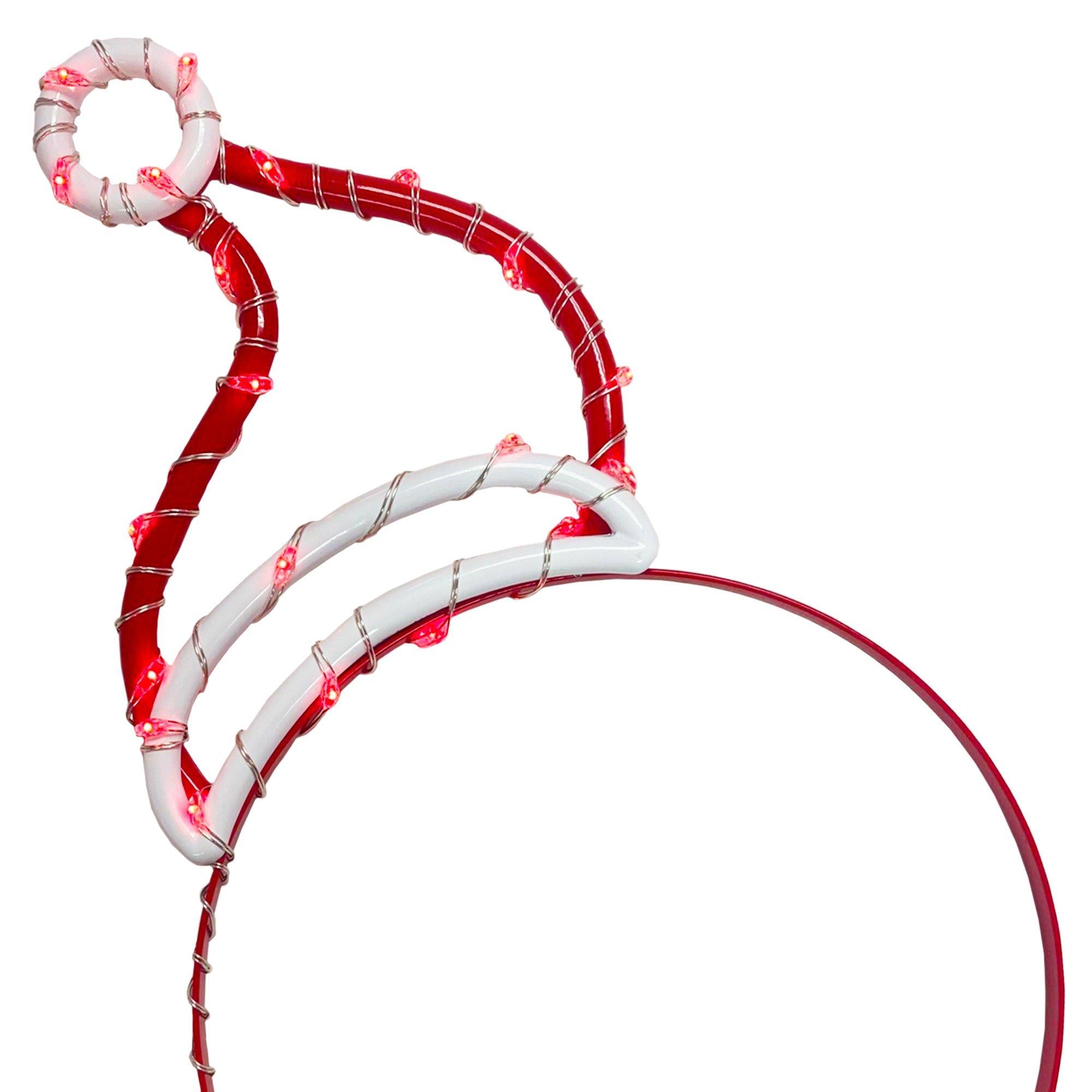 Light-Up Santa Hat Outline Headband - Image 2