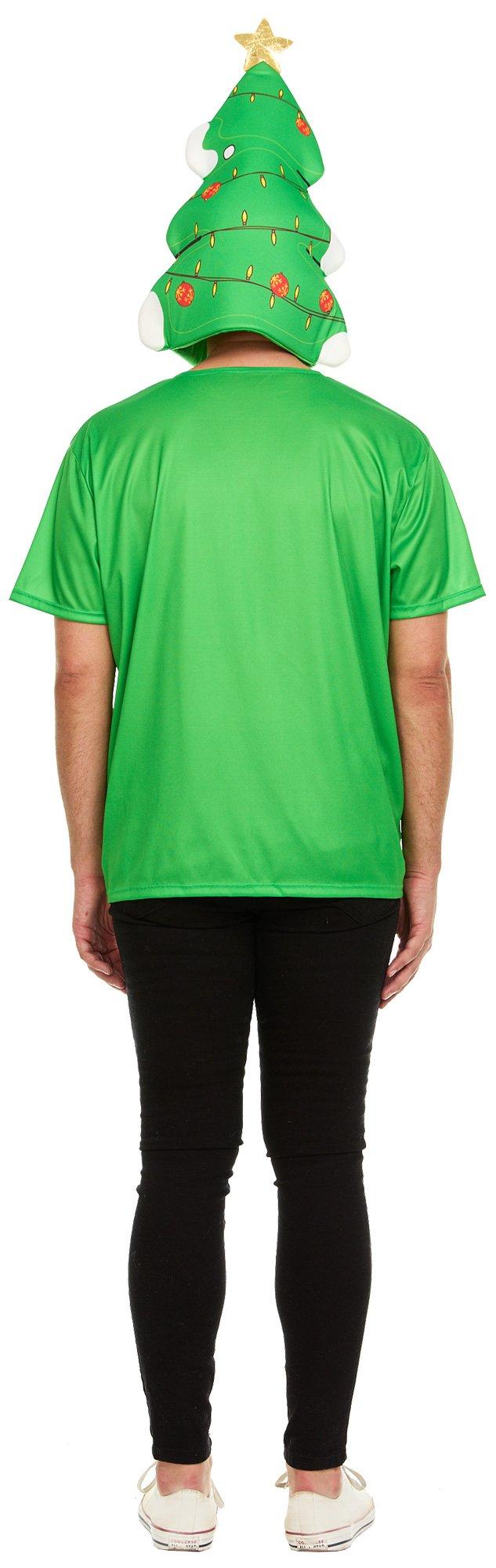 Adult Christmas Tree T-shirt & Mask Costume Accessory Kit - Image 3