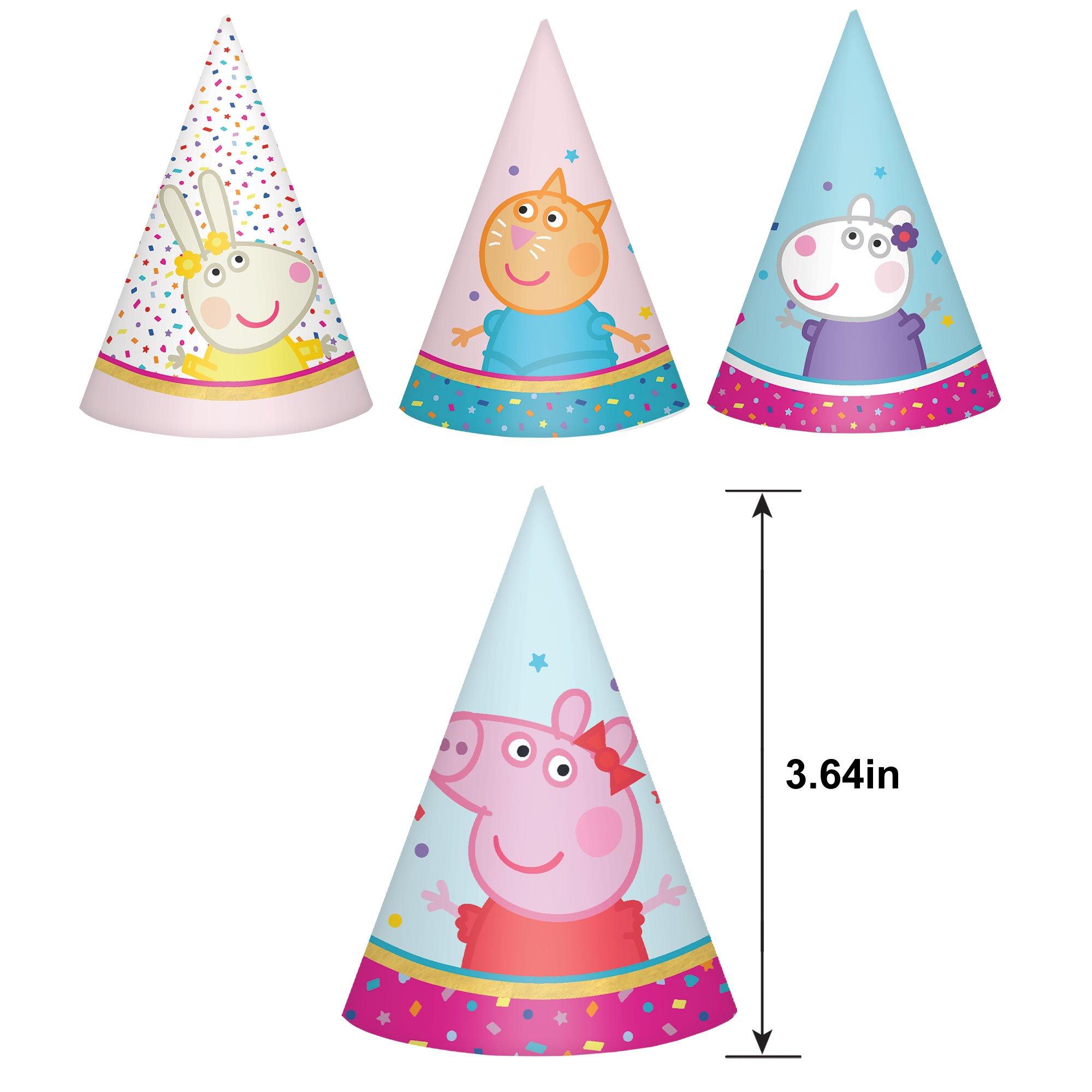 Mini Peppa Pig Party Time Party Hats. 8ct - Image 4