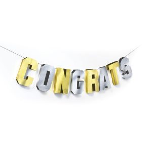 Congrats Grad Dimensional Letter Banner