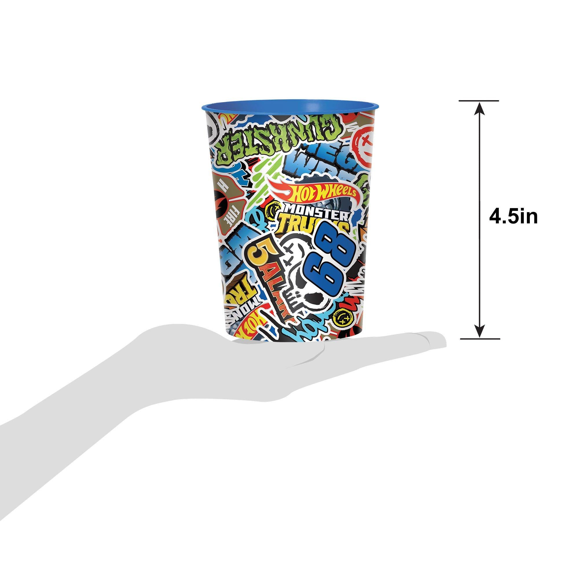 Hot Wheels Monster Trucks Favor Cup. 16oz - Image 3