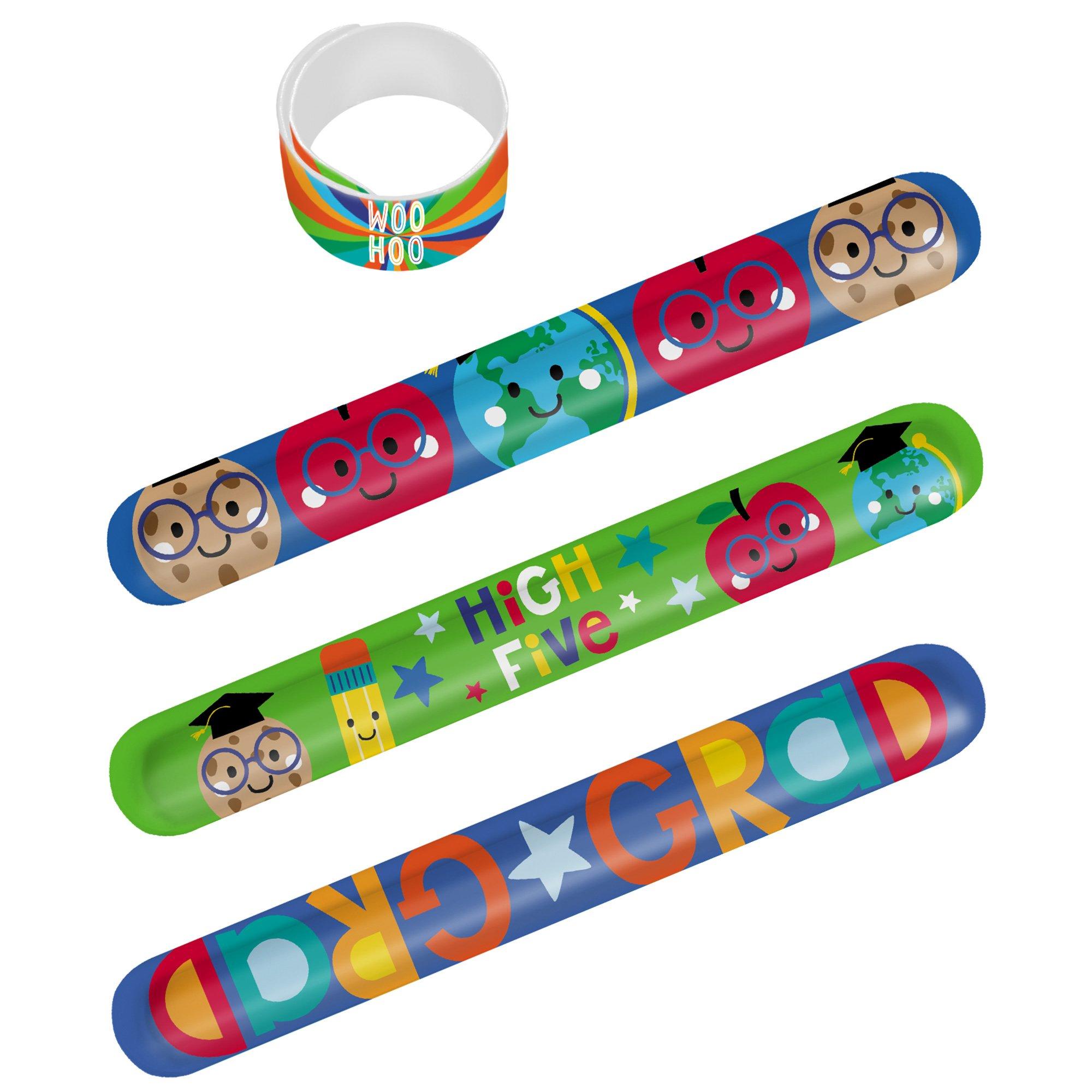 Grad Fun Slap Bracelets. 8-Pack