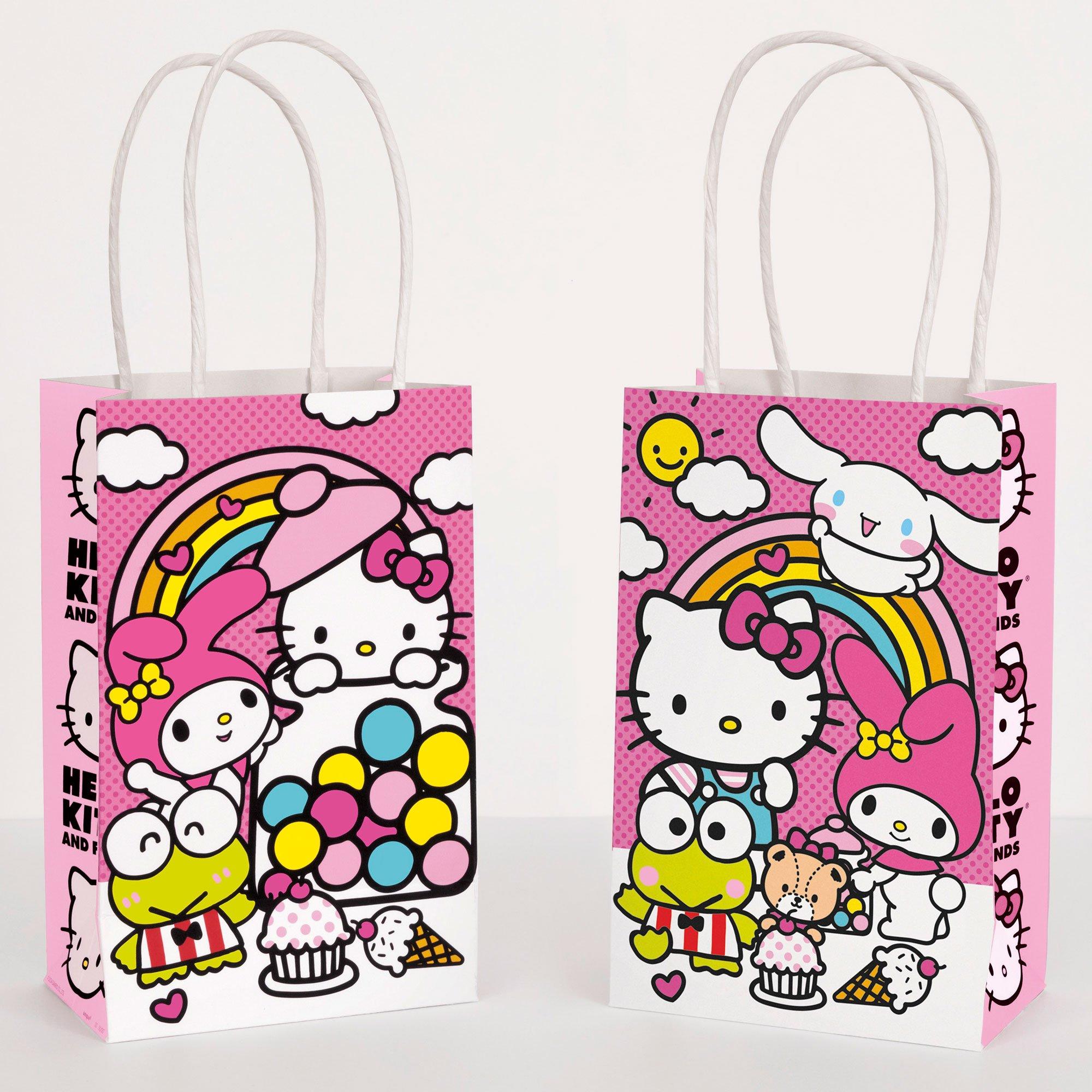 Hello Kitty and Friends Kraft Favor Bags. 5.25in x 8.25in. 8ct - Sanrio