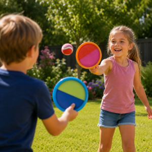 Velcro Catch Game Blue and Green. 3pc