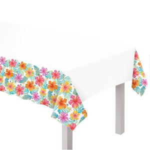 Summer Dream Plastic Tablecover. 54in x 102in