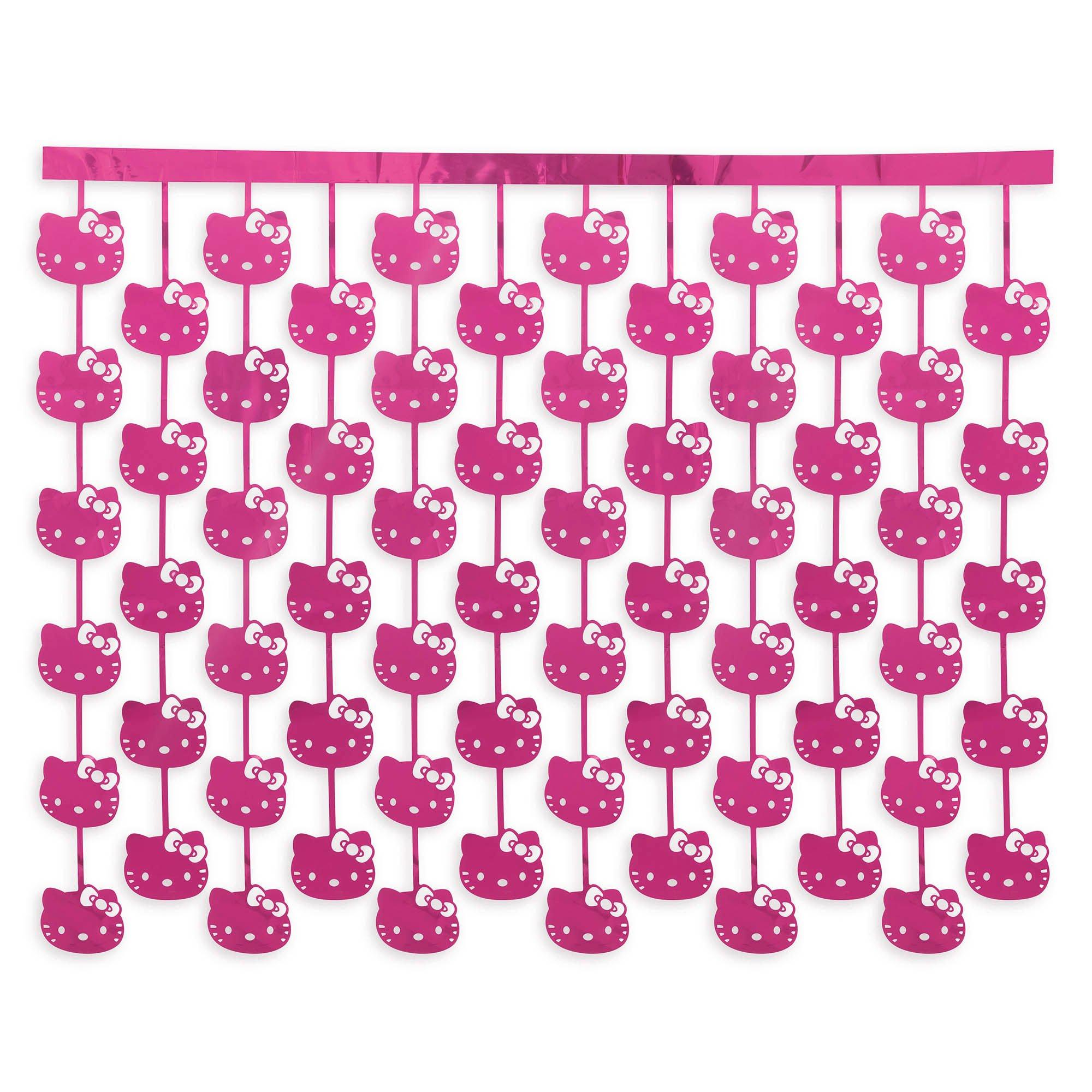 Hello Kitty Cutout Foil Curtain. 5ft x 4ft - Sanrio