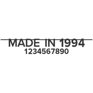 Made In Customizable Glitter Banner