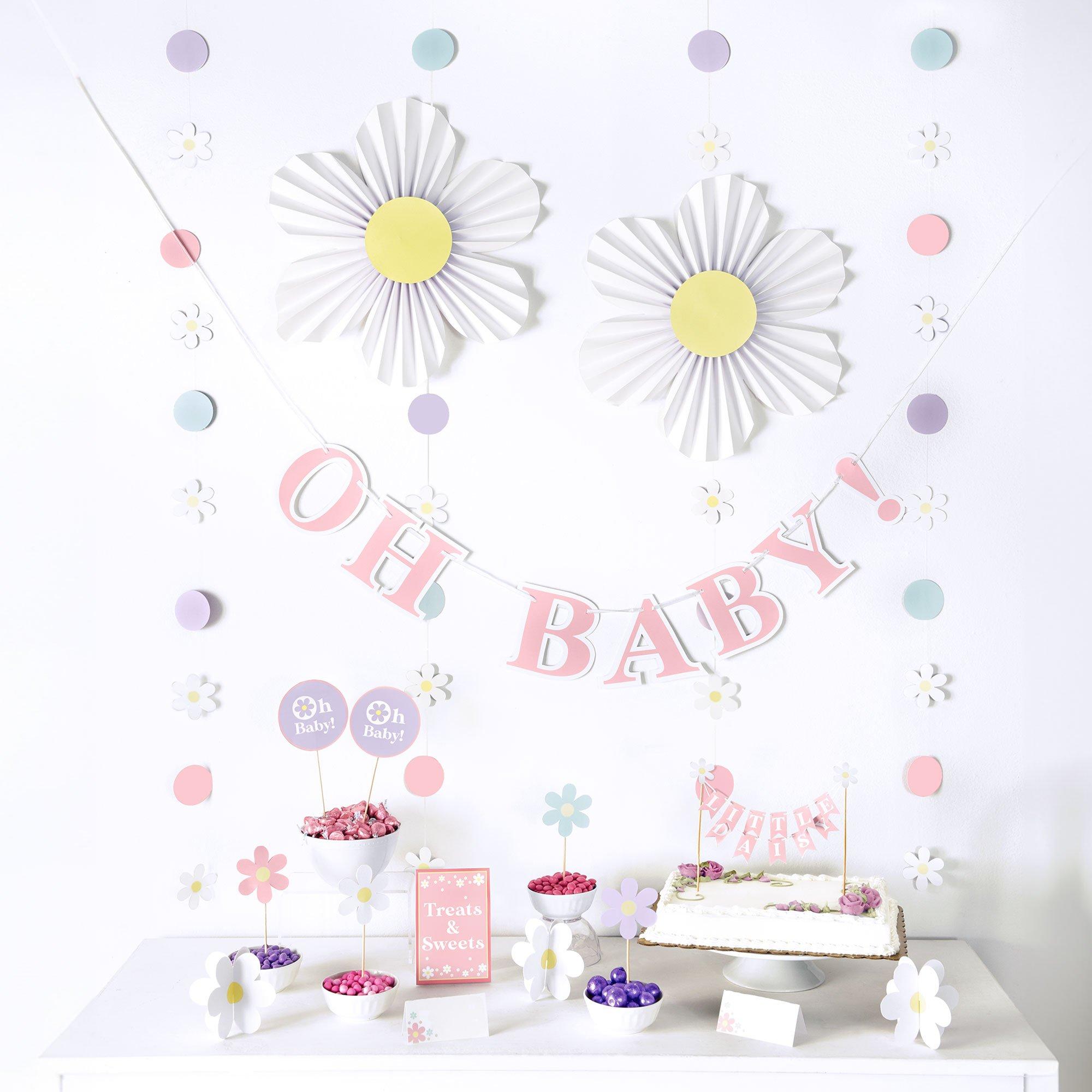 Little Daisy Baby Shower Room Decorating Kit. 27pc - Image 2
