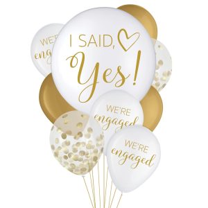 I Said Yes Latex Balloons. 15ct