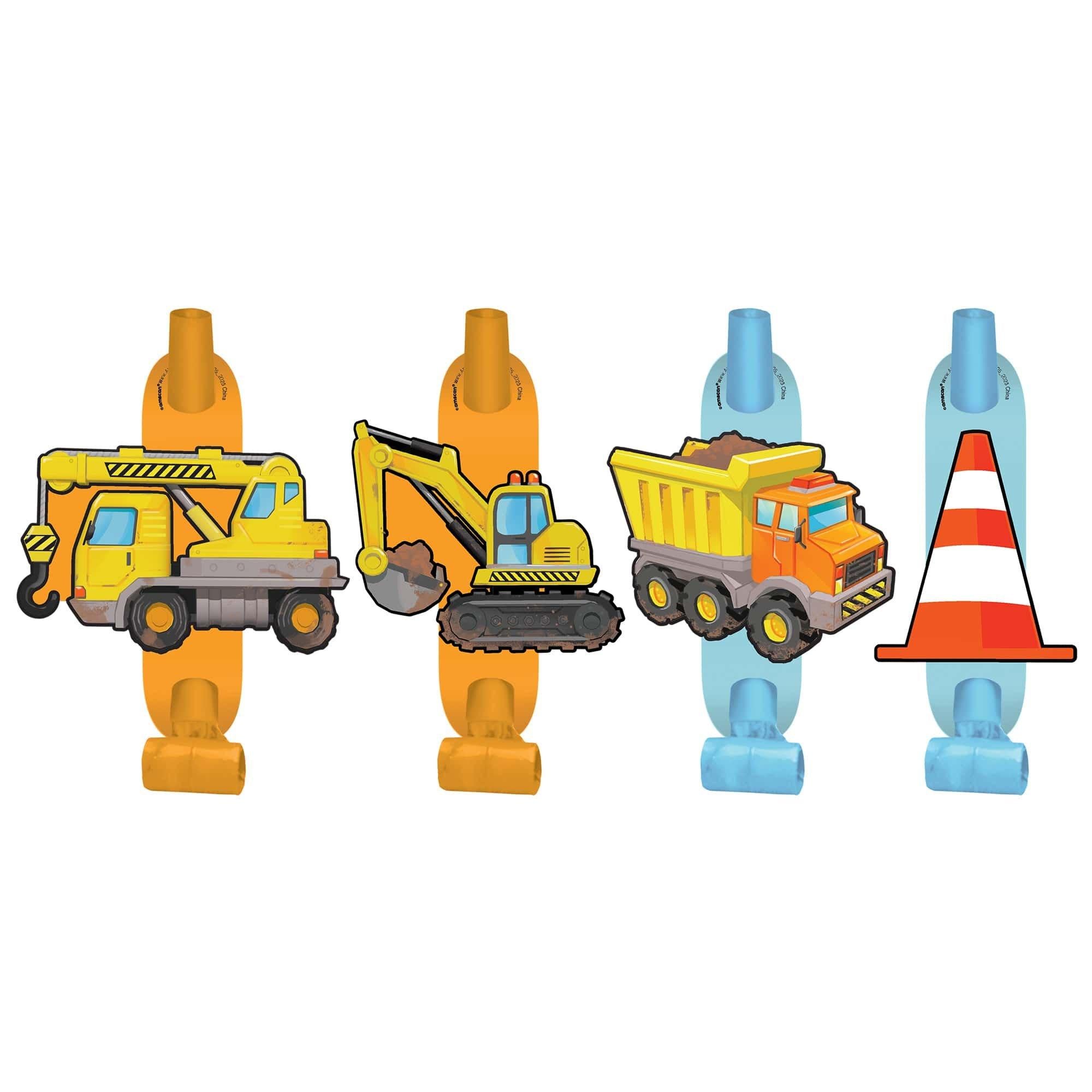 Construction Party Blowouts. 8pc