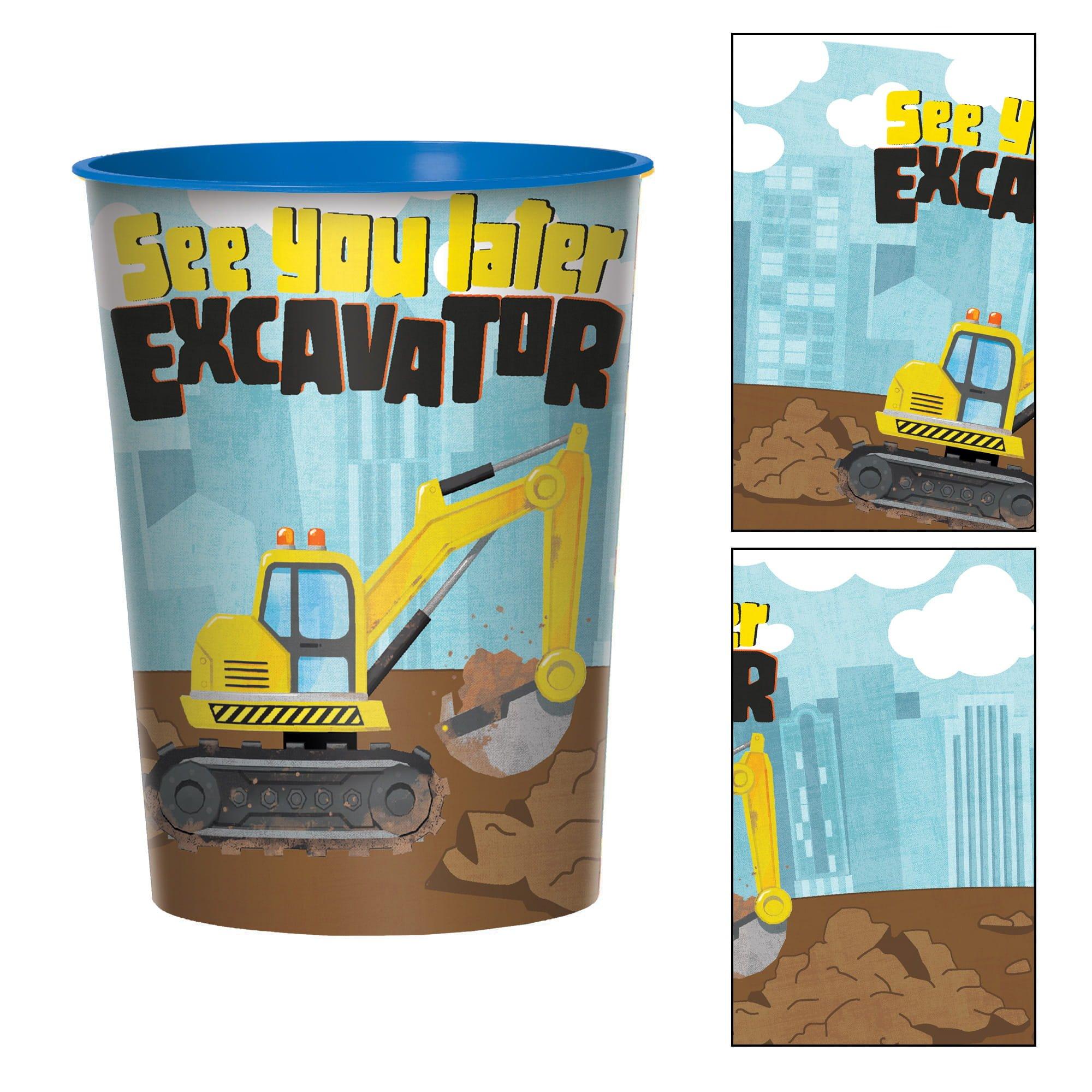 Construction Party Plastic Favor Cup. 16oz