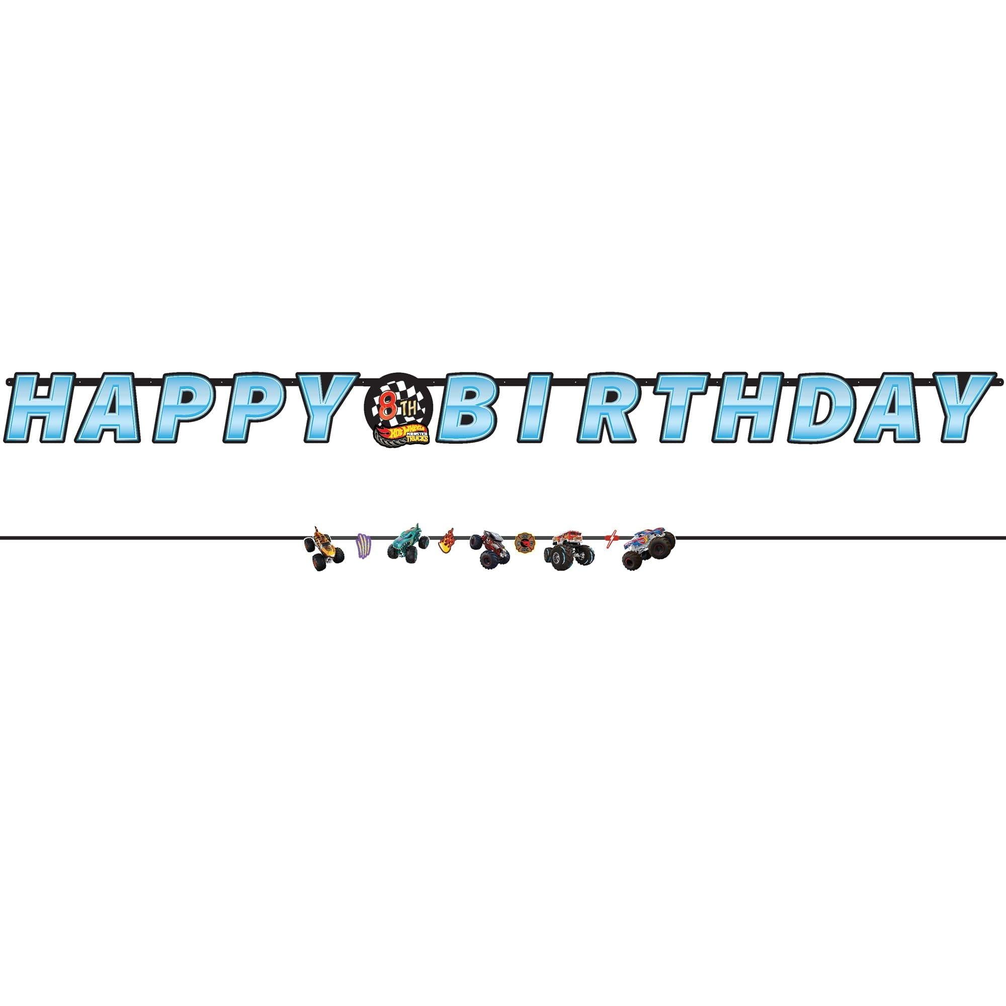 Hot Wheels Monster Truck Letter Banner with Accent Banner - Image 2