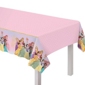 Disney Princess Once Upon A Time Plastic Table Cover. 54in x 96in