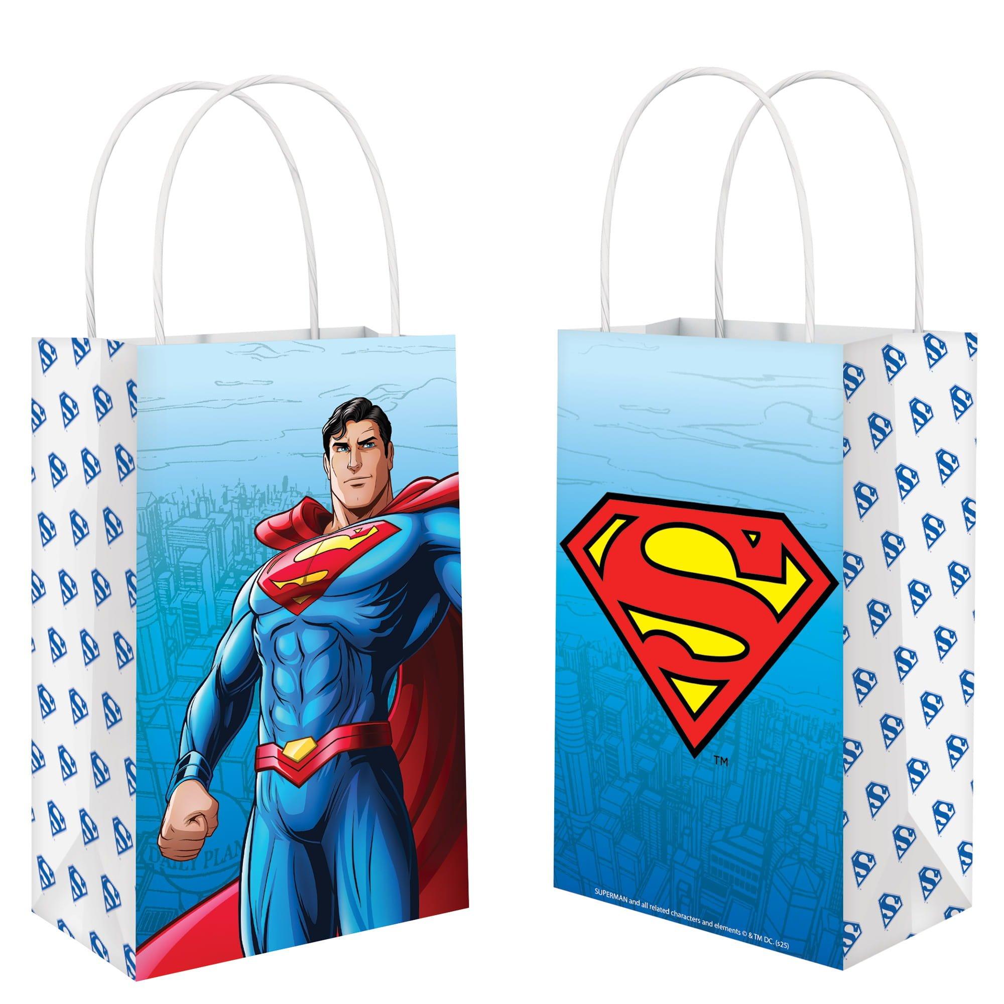Superman Favor Bags. 8ct