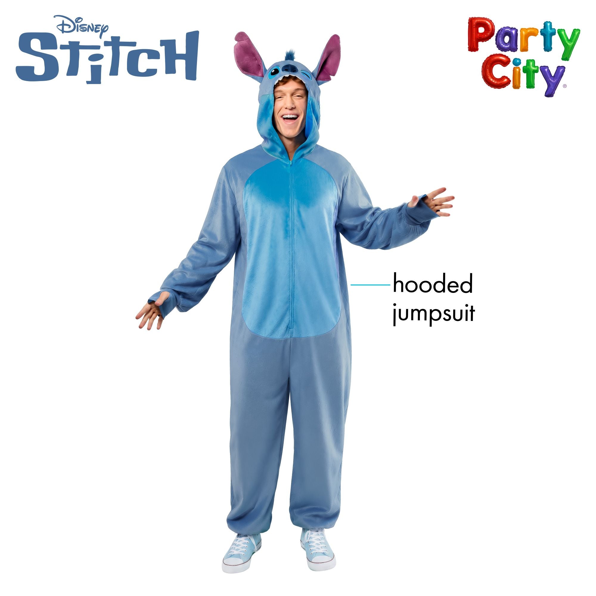 Disney Lilo & Stitch Stitch Zipster Costume for Adults - Image 5