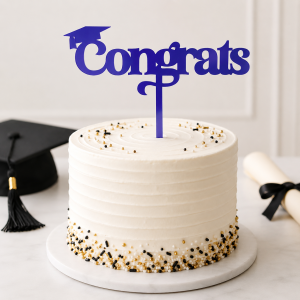 The Future Is Bright Graduation Cake Topper. 8.3in